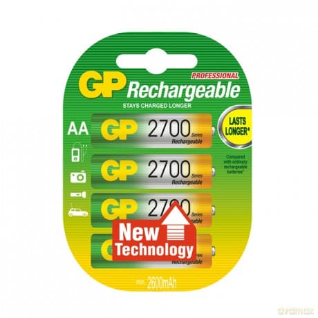 Akumulator GP AA NiMH 12V 2700 mAh x4 270AAHC-UC4
