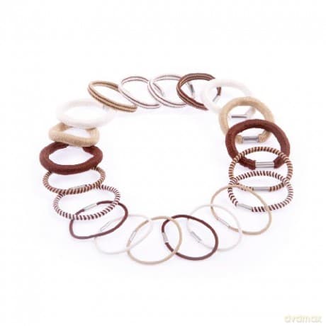 Donegal Gumka Do Włosów Toned Stripes Color 4cm (FA-5510) 1 Op.-20szt