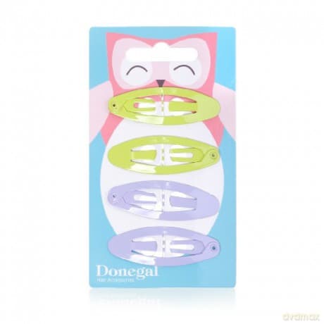 Donegal Spinka Do Włosów Violet&Green (FA-5562) 4.5cm 1 Op.-4szt