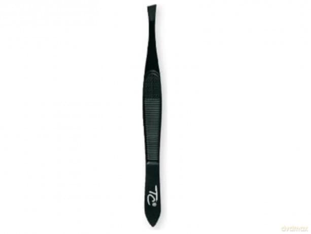 Top Choice Pielęgnacja I Zdobienie Paznokci Pęseta Czarna Matowa Skośna 75575