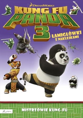 Mistrzowie kung-fu. Łamigłówki z naklejkami Dream Works Kung Fu Panda 3