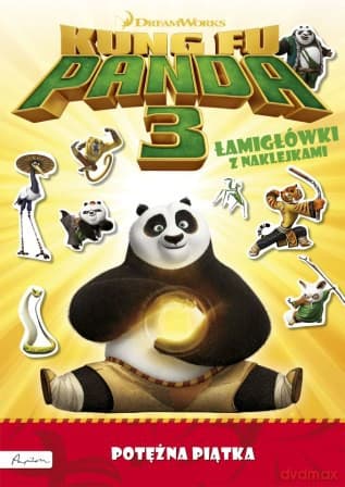 Potężna piątka. Łamigłówki z naklejkami Dream Works Kung Fu Panda 3