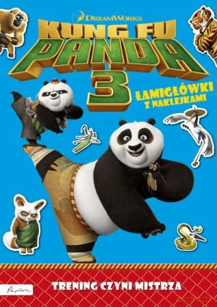 Trening czyni mistrza. Łamigłówki z naklejkami Dream Works Kung Fu Panda 3