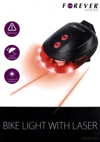 Lampka rowerowa z laserem Forever