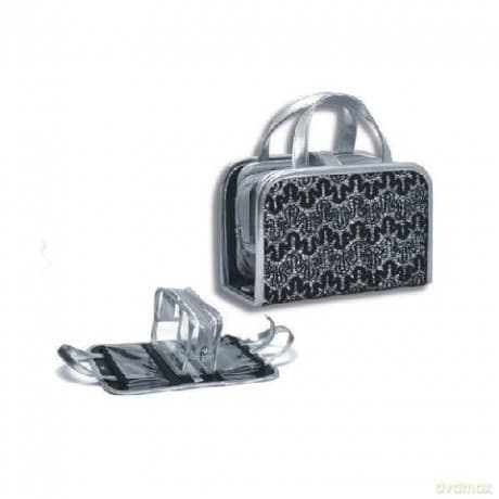 Donegal Kosmetyczka Damska Kuferek Czarny (4804)