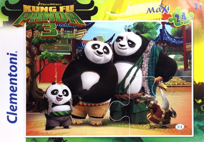 CLEMENTONI 24 el. MAXI Kung Fu Panda