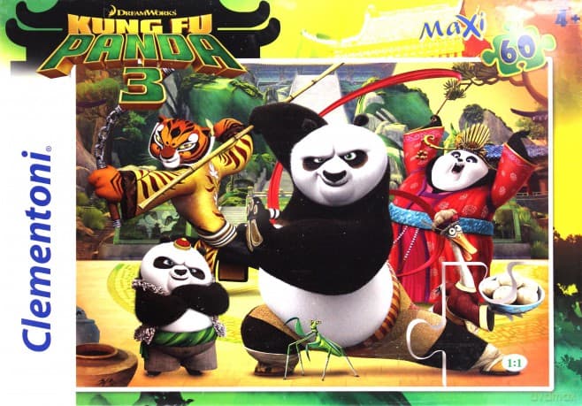CLEMENTONI 60 el. MAXI Kung Fu Panda