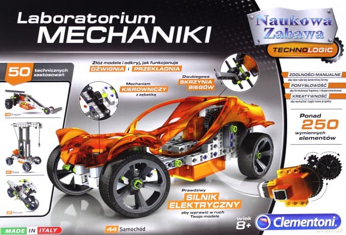 CLEMENTONI Naukowa zabawa - Labolatorium Machaniki