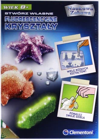 CLEMENTONI Naukowa zabawa. Fluorescencyjne kryształy