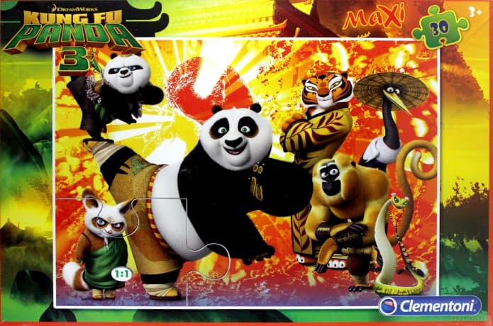 CLEMENTONI 30 el. Maxi Kung Fu Panda