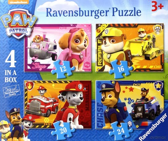 RAVENSBURGER Psi Patrol  4 w 1