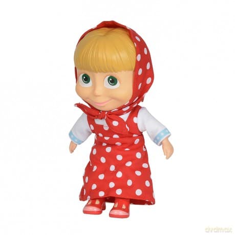 SIMBA Masza miękka lalka, czerwona 23cm