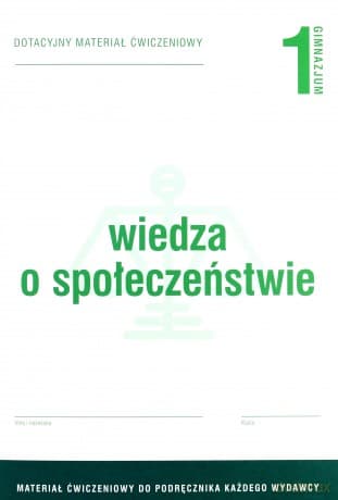 WOS gimnazjum 1 Dotacyjny materiał ćwiczenie