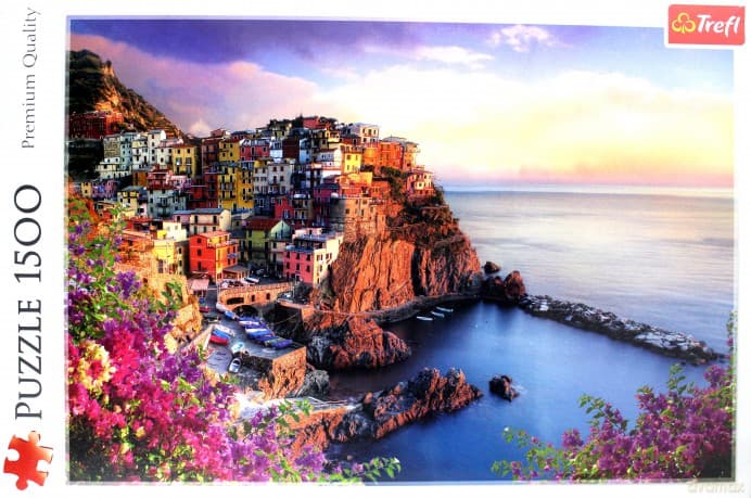 TREFL 1500 el. Widok na miasteczko Manarola