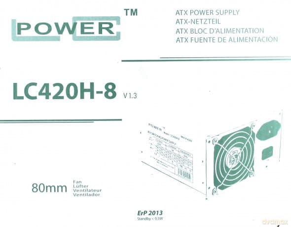 Zasilacz LC420H-8 v1.3 420W