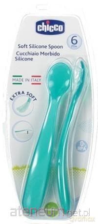 Miękkie łyżeczki silikonowe 2 szt. zielone