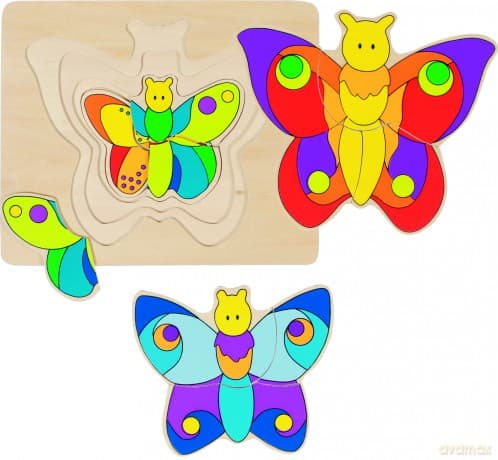 Układanka warstwowa. Motylki