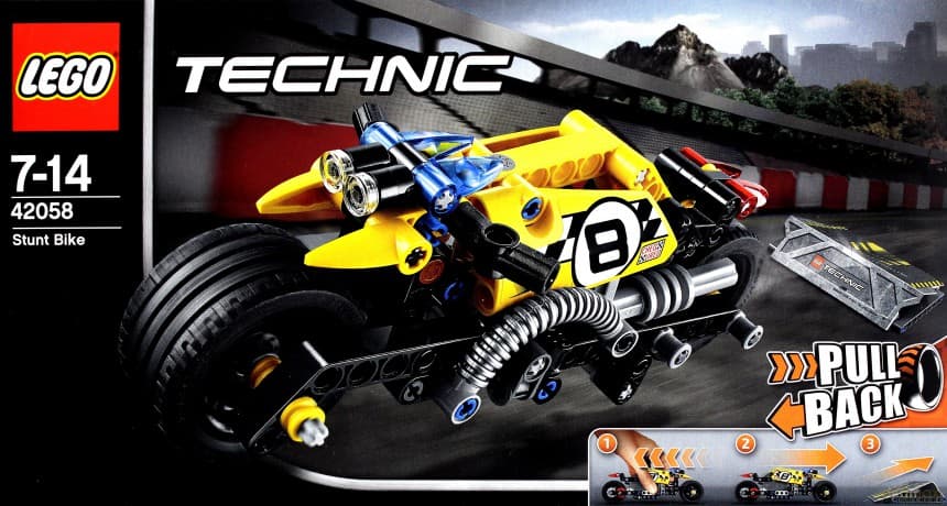 Lego TECHNIC Kaskaderski motocykl 2w1 (42058)