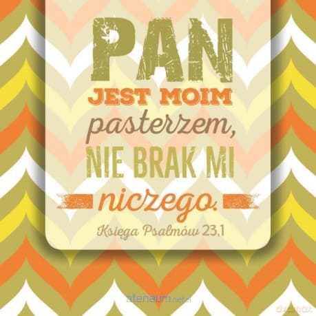 Podstawka korkowa - Pan jest moim pasterzem