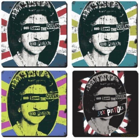 Sex Pistols God Save The Queen Podstawkas 4-Pack