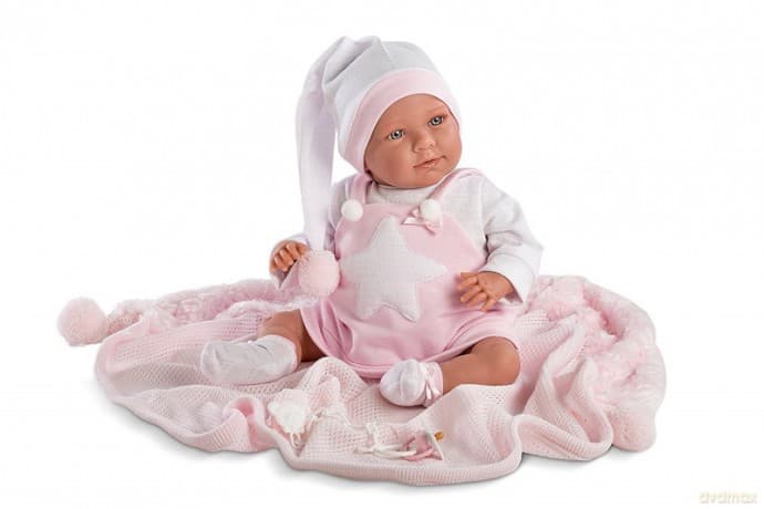 LLORENS Śmiejąca się Oliwia w różowej piżamie