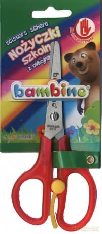 Nożyczki szkolne z odbojnikiem dla leworęcznych