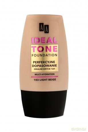 AA Make Up Ideal Tone Podkład Perfekcyjne Dopasowanie nr 103 light beige 30 ml