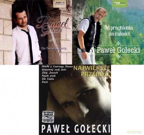 Paweł Gołecki: Do Twojego serca / Od pragnienia do miłości / Największe przeboje Pakiet