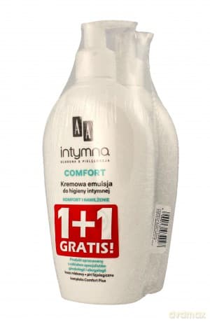 AA Intymna DUO Emulsja do higieny intymnej (Comfort 300 ml + Baby Girl 300 ml )