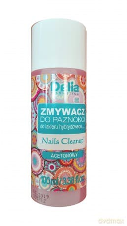 Delia Cosmetics Zmywacz do lakieru hybrydowego acetonowy 100 ml