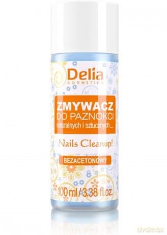 Delia Cosmetics Zmywacz do paznokci naturalnych i sztucznych bez acetonu 100 ml