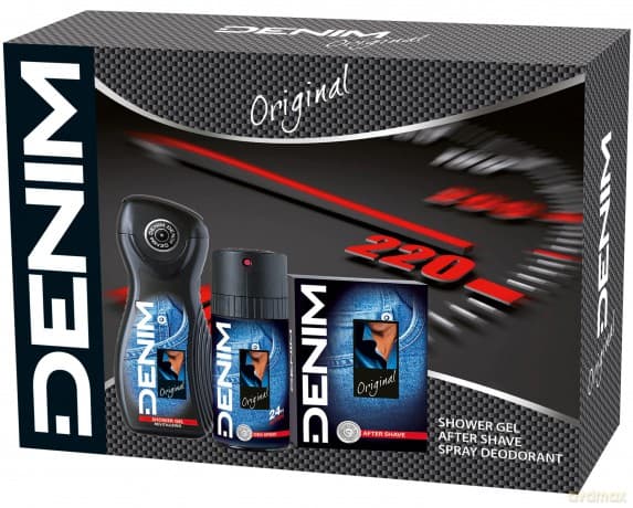 Denim Original Zestaw prezentowy (woda po goleniu 100 ml, żel pod prysznic 250 ml i dezodorant spray 150 ml)