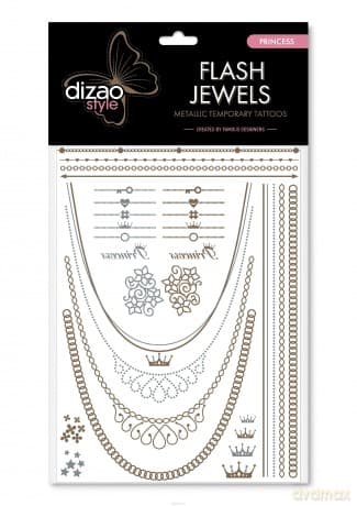 Dizao Flash Jewels Tatuaż krótkotrwały "Księżniczka"