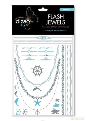 Dizao Flash Jewels Tatuaż krótkotrwały "Morze"