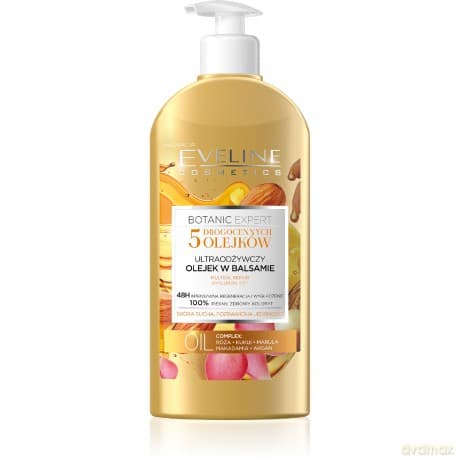Eveline Botanic Expert Ultraodżywczy Olejek w balsamie do ciała 5 olejków 350 ml