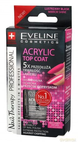 Eveline Nail Therapy Lakier - Top Coat Acrylic 12ml