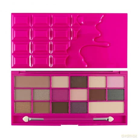 Makeup Revolution I Heart Makeup Palette Zestaw cieni do powiek Chocolate Love 22g (16 kolorów)