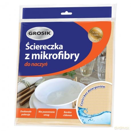 Jan Niezbędny Grosik Ściereczka z mikrofibry do naczyń 1 szt