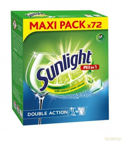 Sunlight Tabletki do zmywarek All in 1 1 opakowanie -72 szt