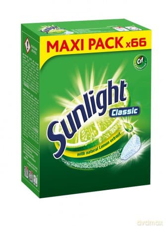 Sunlight Tabletki do zmywarek Classic 1 opakowanie -66 szt