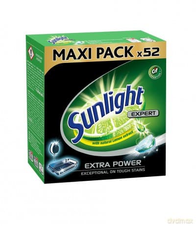 Sunlight Tabletki do zmywarek Extra Power 1 opakowanie -52 szt