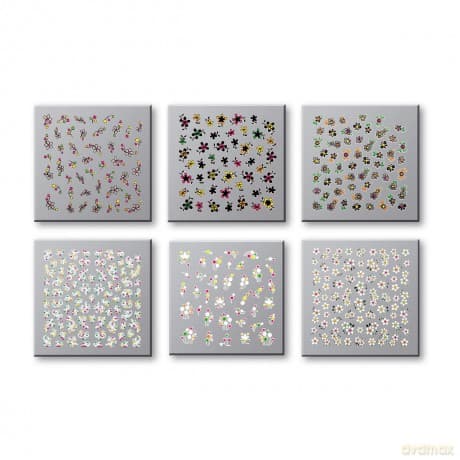 Top Choice Pielęgnacja i zdobienie paznokci Naklejki Colour (42737) 1opakowanie 6 szt