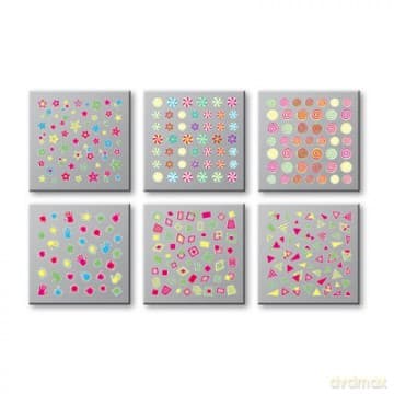 Top Choice Pielęgnacja i zdobienie paznokci Naklejki Neon (42294) 1opakowanie 6 szt