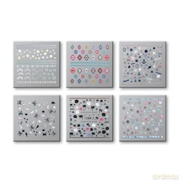 Top Choice Pielęgnacja i zdobienie paznokci Naklejki Variety (42348) 1opakowanie 6 szt