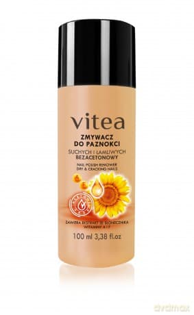 Vitea Zmywacz do paznokci suchych i łamliwych bezacetonowy 100 ml
