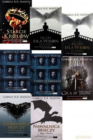 Pieśń Lodu i Ognia Kolekcja 8 tomów (okładki filmowe) - George R.R. Martin