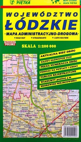 Województwo Łódzkie 1:200 000 mapa samochodowa
