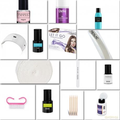 Zestaw startowy do manicure hybrydowego