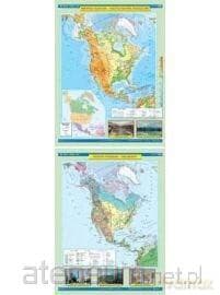 Mapa - Ameryka Północna Ukształtowanie Powierzchni / Krajobrazy