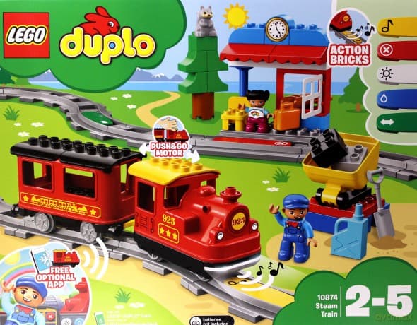 LEGO DUPLO Pociąg parowy (10874)